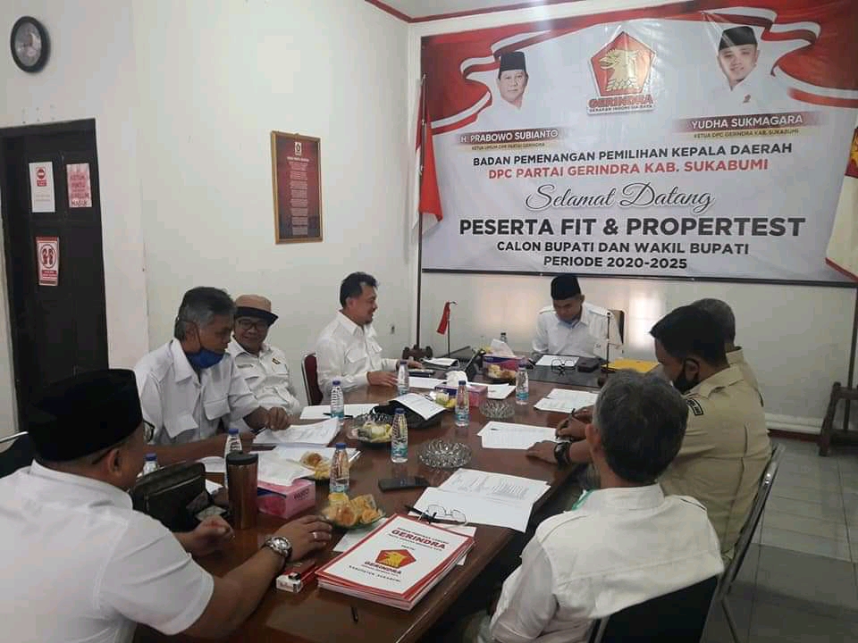 Gerindra Uji Kelayakan, Kandidat Bakal Calon Bupati Sukabumi